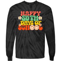 50 Days Happy 50th Day Of School Teacher Students Tie-Dye Long Sleeve Shirt