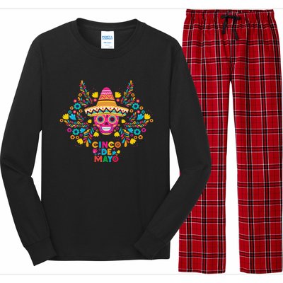 5 De Mayo Cinco De Mayo Sombrero Maraca Long Sleeve Pajama Set