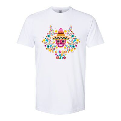 5 De Mayo Cinco De Mayo Sombrero Maraca Softstyle® CVC T-Shirt