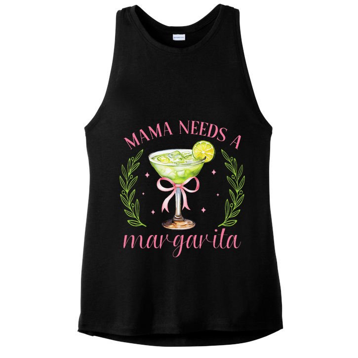 5 de Mayo Coquette Cute Bow Margarita Cinco Mexico Ladies PosiCharge Tri-Blend Wicking Tank