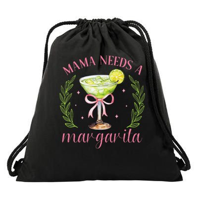 5 de Mayo Coquette Cute Bow Margarita Cinco Mexico Drawstring Bag