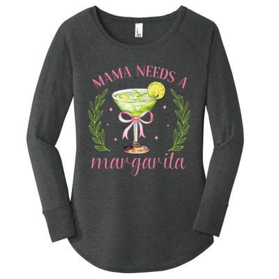 5 de Mayo Coquette Cute Bow Margarita Cinco Mexico Women's Perfect Tri Tunic Long Sleeve Shirt