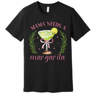 5 de Mayo Coquette Cute Bow Margarita Cinco Mexico Premium T-Shirt