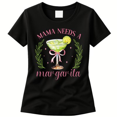 5 de Mayo Coquette Cute Bow Margarita Cinco Mexico Womens T-Shirt