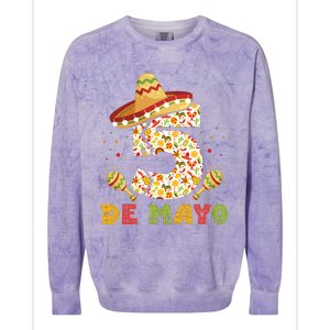 5 DE MAYO CINCO DE MAYO T Colorblast Crewneck Sweatshirt