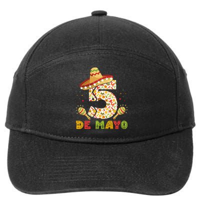 5 DE MAYO CINCO DE MAYO T 7-Panel Snapback Hat