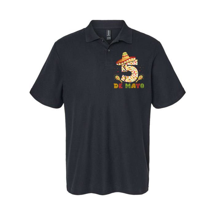 5 DE MAYO CINCO DE MAYO T Softstyle Adult Sport Polo