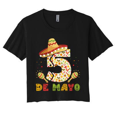 5 DE MAYO CINCO DE MAYO T Women's Crop Top Tee