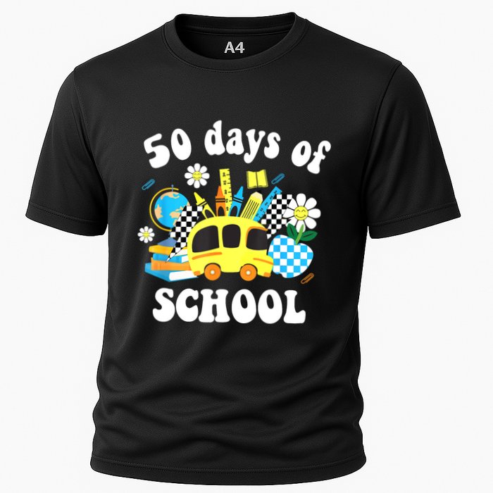 50 Days Of School 50th Day Of School Cooling Performance Crew T-Shirt