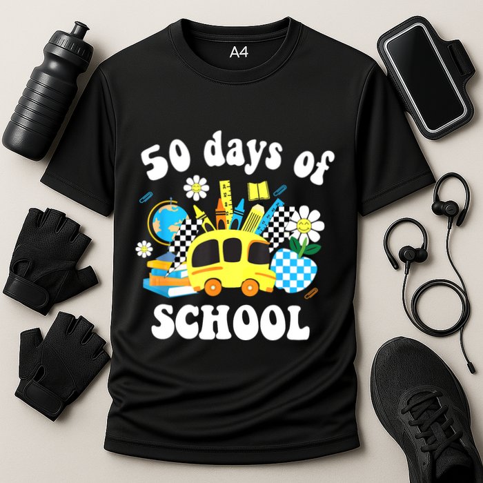 50 Days Of School 50th Day Of School Cooling Performance Crew T-Shirt