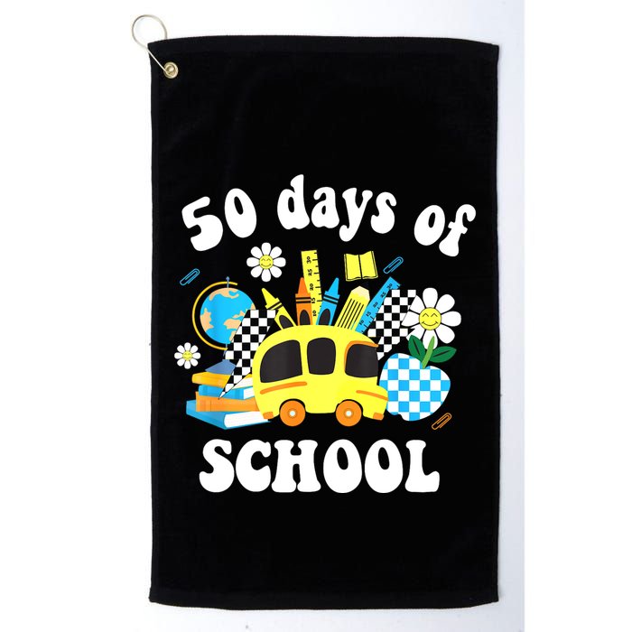 50 Days Of School 50th Day Of School Golf Towel
