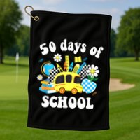50 Days Of School 50th Day Of School Golf Towel