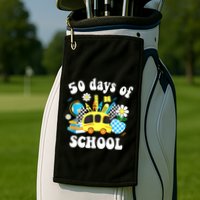 50 Days Of School 50th Day Of School Golf Towel