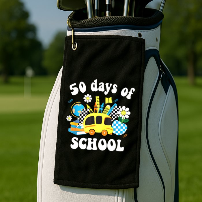 50 Days Of School 50th Day Of School Golf Towel