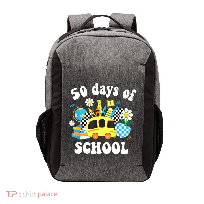 50 Days Of School 50th Day Of School Vector Backpack