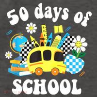 50 Days Of School 50th Day Of School Vector Backpack