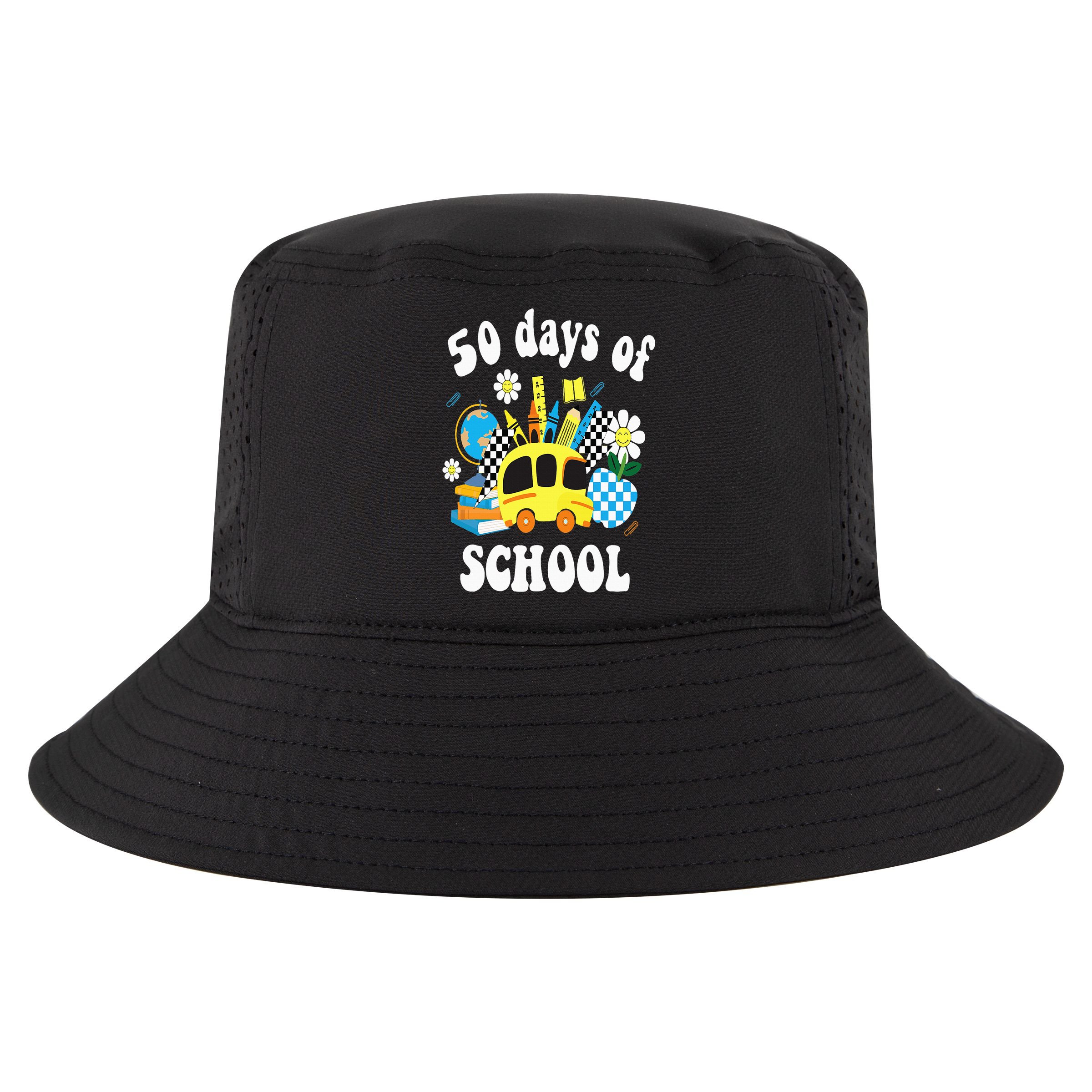 50 days of school 50th day of school Cool Comfort Performance Bucket Hat