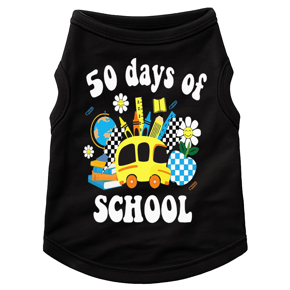 50 days of school 50th day of school Doggie Tank