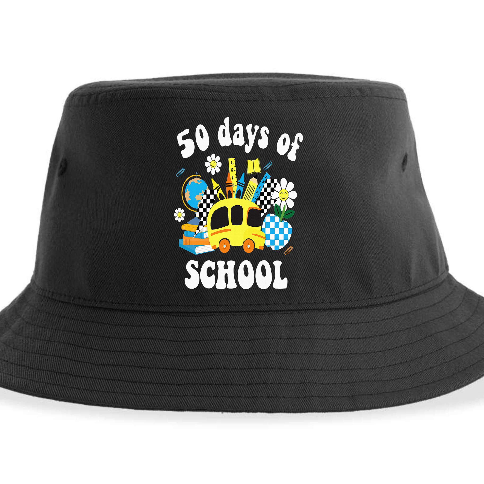 50 days of school 50th day of school Sustainable Bucket Hat