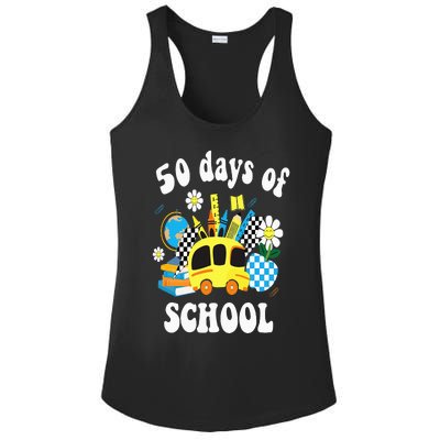 50 days of school 50th day of school Ladies PosiCharge Competitor Racerback Tank