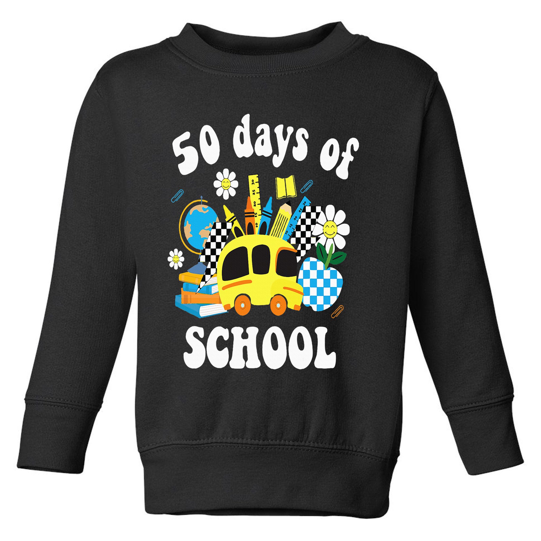 50 days of school 50th day of school Toddler Sweatshirt