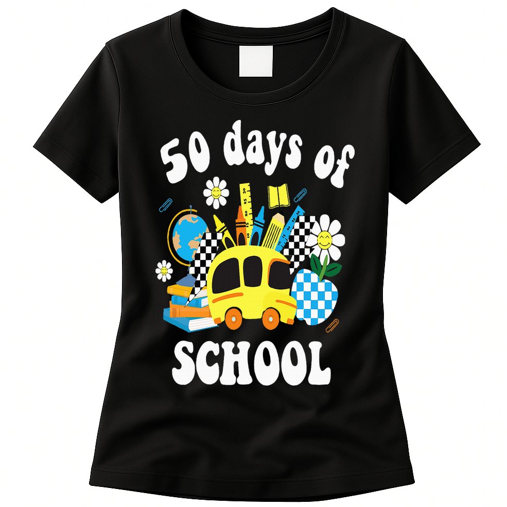 50 days of school 50th day of school Womens T-Shirt