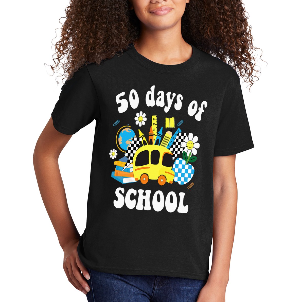 50 days of school 50th day of school Kids T-Shirt