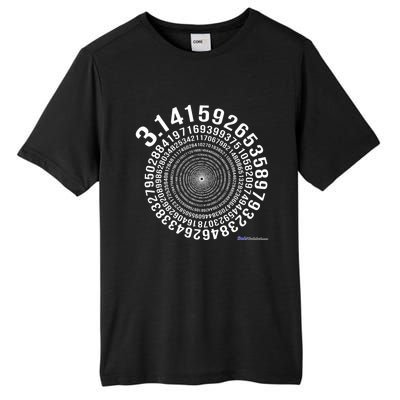 5,000 Digit Pi Day Spiral Tall Fusion ChromaSoft Performance T-Shirt