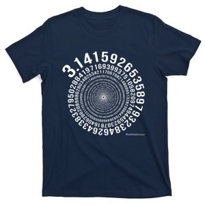 5,000 Digit Pi Day Spiral T-Shirt