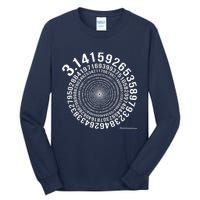 5,000 Digit Pi Day Spiral Tall Long Sleeve T-Shirt