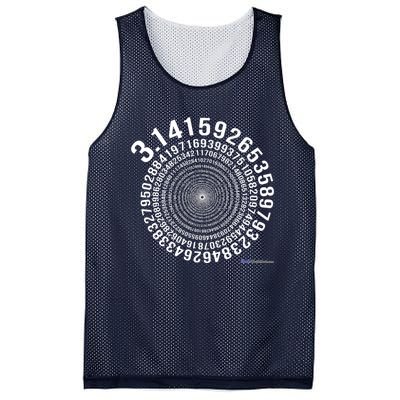 5,000 Digit Pi Day Spiral Mesh Reversible Basketball Jersey Tank