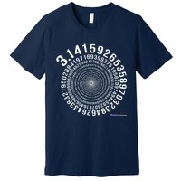 5,000 Digit Pi Day Spiral Premium T-Shirt