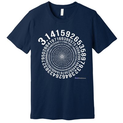 5,000 Digit Pi Day Spiral Premium T-Shirt