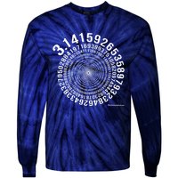 5,000 Digit Pi Day Spiral Tie-Dye Long Sleeve Shirt