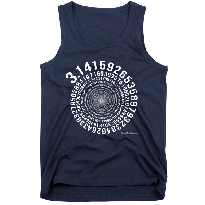 5,000 Digit Pi Day Spiral Tank Top