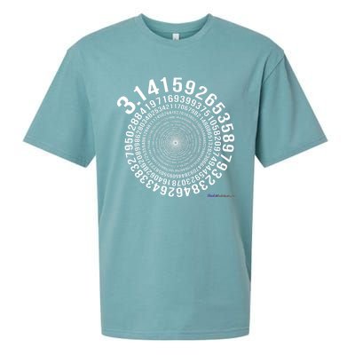 5,000 Digit Pi Day Spiral Sueded Cloud Jersey T-Shirt