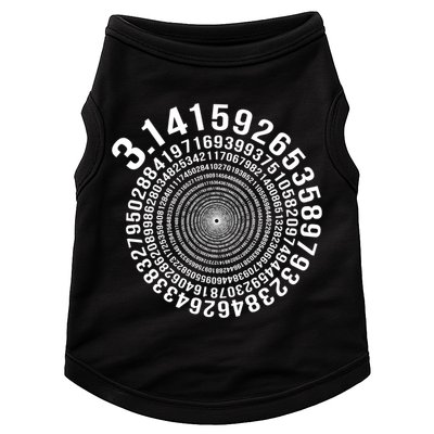 5000 Digit Pi Day Spiral Funny Doggie Tank
