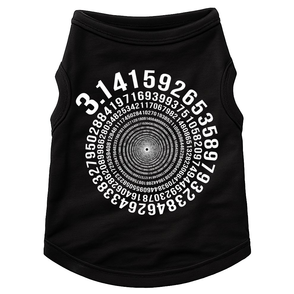 5000 Digit Pi Day Spiral Funny Doggie Tank