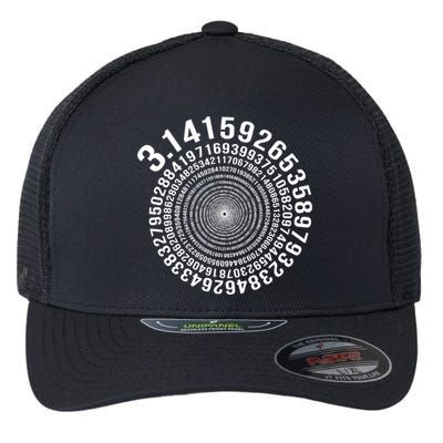 5000 Digit Pi Day Spiral Funny Flexfit Unipanel Trucker Cap
