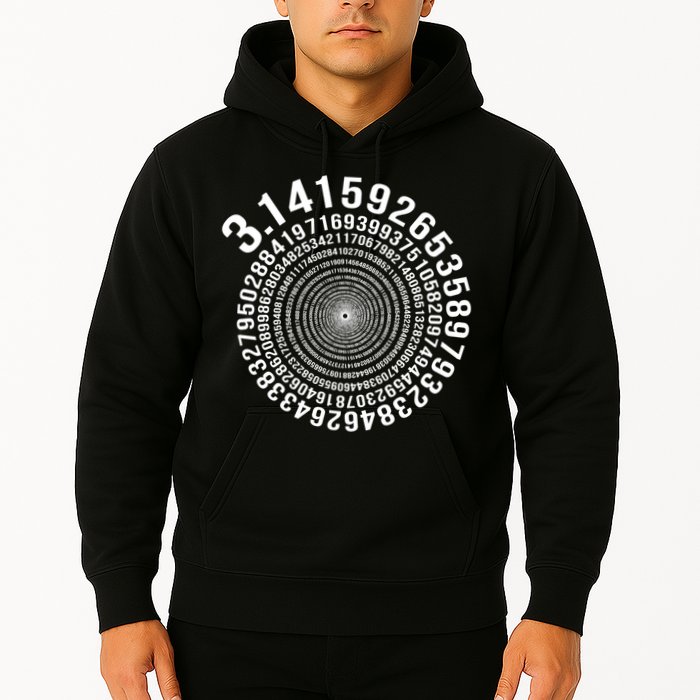 5000 Digit Pi Day Spiral Funny Hoodie