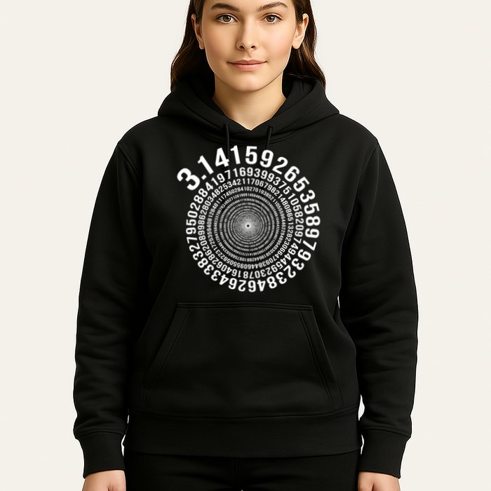5000 Digit Pi Day Spiral Funny Hoodie