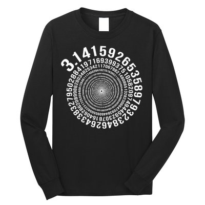 5000 Digit Pi Day Spiral Funny Long Sleeve Shirt
