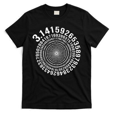5000 Digit Pi Day Spiral Funny T-Shirt