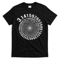 5000 Digit Pi Day Spiral Funny T-Shirt