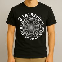 5000 Digit Pi Day Spiral Funny T-Shirt