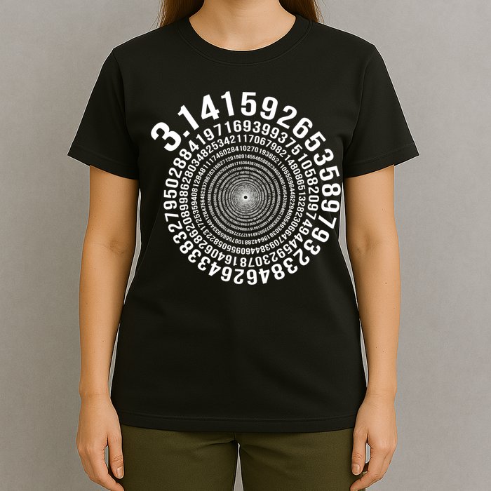 5000 Digit Pi Day Spiral Funny T-Shirt
