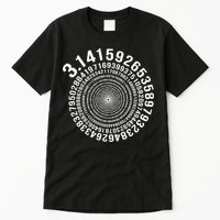 5000 Digit Pi Day Spiral Funny Tall T-Shirt