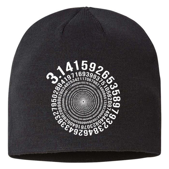 5000 Digit Pi Day Spiral Funny Sustainable Beanie