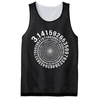 5000 Digit Pi Day Spiral Funny Mesh Reversible Basketball Jersey Tank