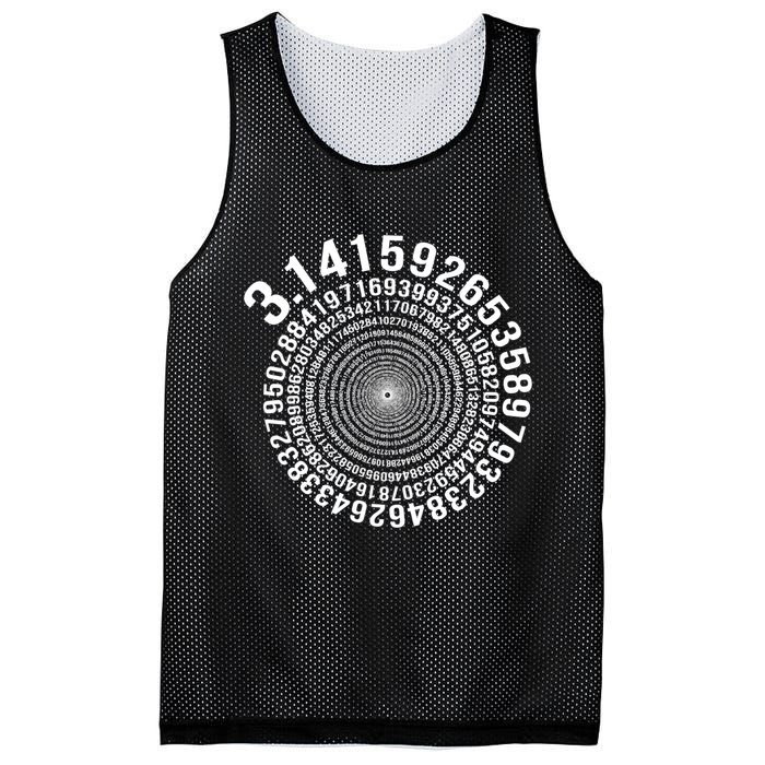 5000 Digit Pi Day Spiral Funny Mesh Reversible Basketball Jersey Tank